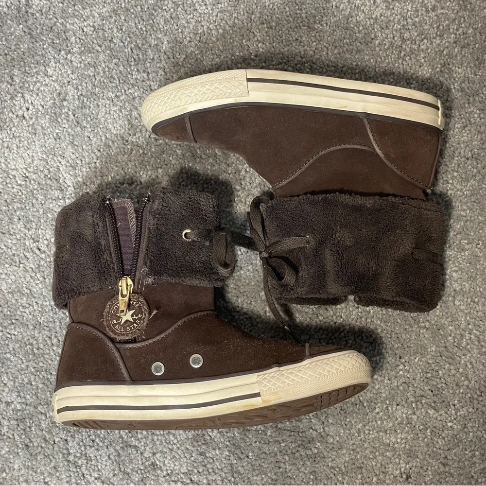 Converse Kids Brown Chuck Taylor‎ Boots Unisex Kids Size 12.5